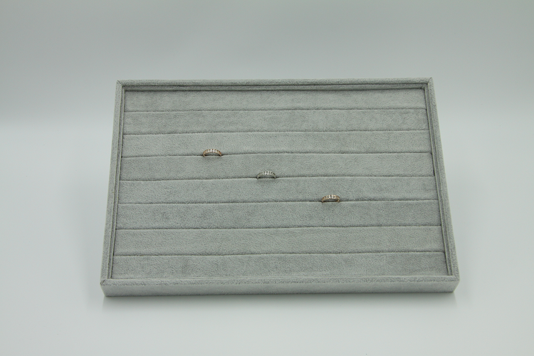 Ekspozytor na pierścionki szary