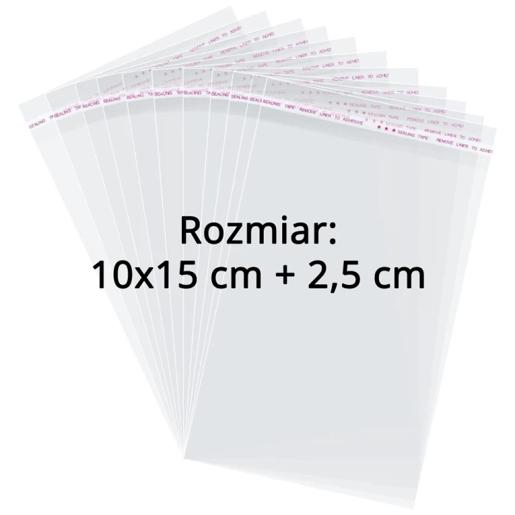 Woreczki / Torebki celofanowe z klejem 10x15 + 2,5 cm (100 sztuk).png