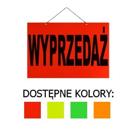 Tabliczka informacyjna b3 "wyprzedaż"